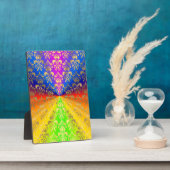 Regenbogendamus Fotoplatte (Seite)