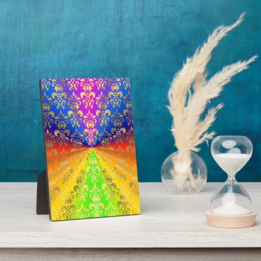 Regenbogendamus Fotoplatte (Seite)