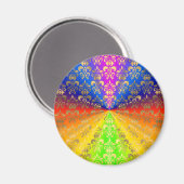 Regenbogendamus Magnet (Vorderseite/Rückseite)