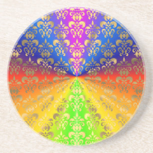 Regenbogendamus Sandstein Untersetzer