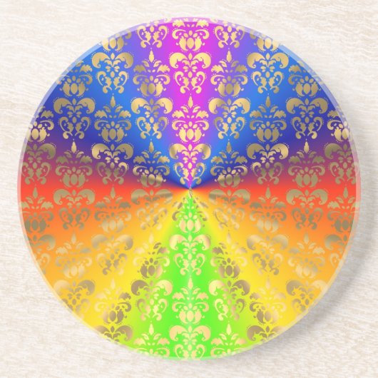 Regenbogendamus Sandstein Untersetzer (Vorne)