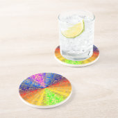 Regenbogendamus Sandstein Untersetzer (Seite)