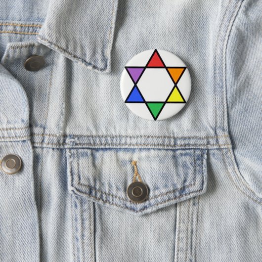 Regenbogendavidsstern Button (Beispiel)