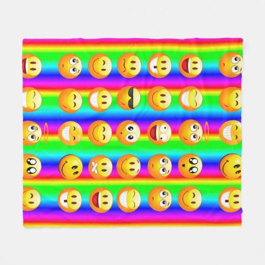 Regenbogendecke Fleecedecke (Vorderseite (Horizontal))