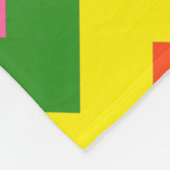 Regenbogendecke Zickzack Fleecedecke (Ecke)