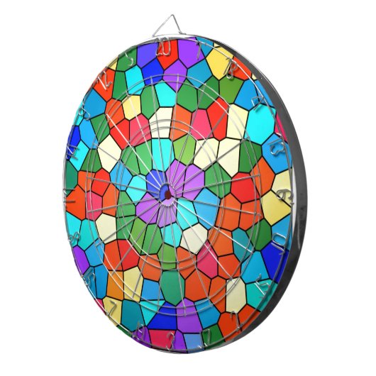 Regenbogendesign Dartscheibe (Vorderseite rechts)