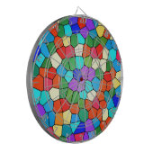 Regenbogendesign Dartscheibe (Vorderseite Links)