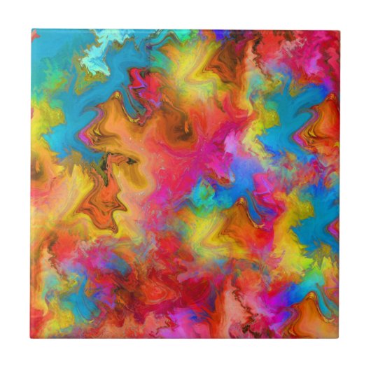 Regenbogendesign Fliese (Vorderseite)