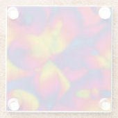 Regenbogendesign Glasuntersetzer (Rückseite)
