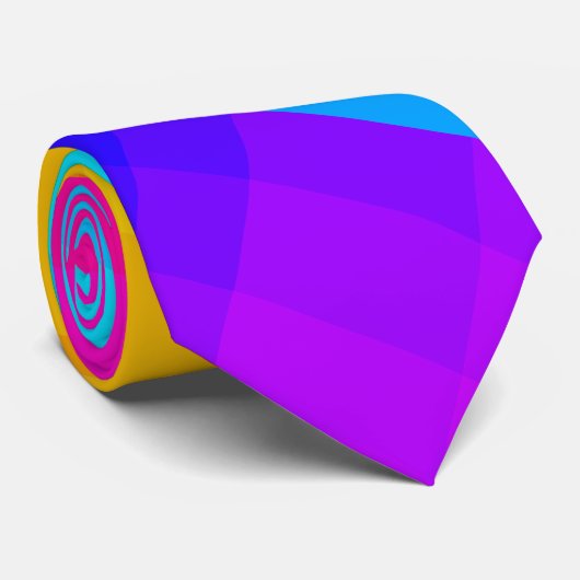 Regenbogendesign Krawatte (Gerollt)