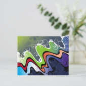 Regenbogendesign Postkarte (Stehend Vorderseite)