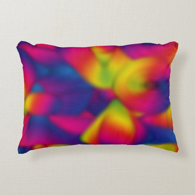 Regenbogendesign Zierkissen (Vorderseite)