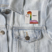 Regenbogendinosaurier Button (Beispiel)