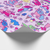 Regenbogendoodell Geschenkpapier (Ecke)