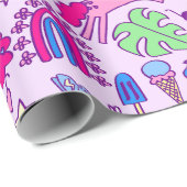 Regenbogendoodell Geschenkpapier (Rolleneckpunkt)