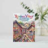 Regenbogendorf Taiwan Postkarte (Stehend Vorderseite)