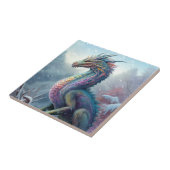 Regenbogendrache in der Schneefantasiekunst Fliese (Seite)