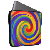 Regenbogendrehung Laptopschutzhülle (Vorne Rechts)