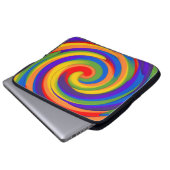 Regenbogendrehung Laptopschutzhülle (Vorne Knopf)