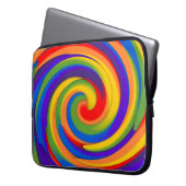 Regenbogendrehung Laptopschutzhülle (Vorderseite Links)