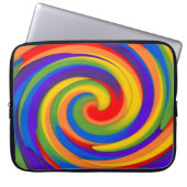 Regenbogendrehung Laptopschutzhülle (Vorderseite)