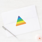 Regenbogendreieck Dreieckiger Aufkleber (Umschlag)