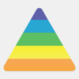 Regenbogendreieck Dreieckiger Aufkleber