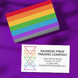 Regenbogendreieck Firmenlogo Pride Event Visitenkarte