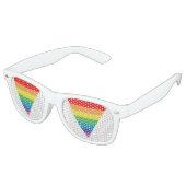 Regenbogendreieck Sonnenbrille (Schrägansicht)