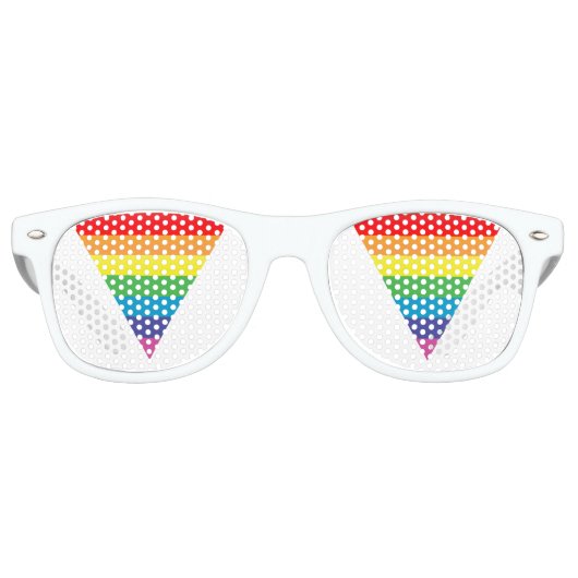 Regenbogendreieck Sonnenbrille (Vorderseite)