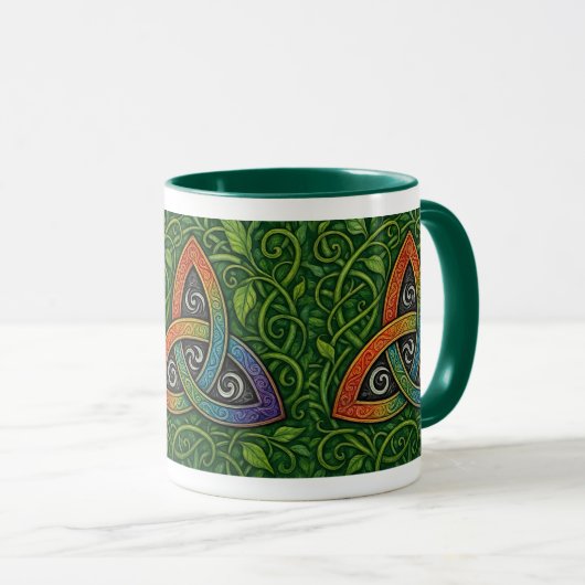Regenbogendreieck Tasse (VorderseiteRechts)