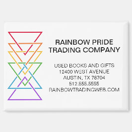 Regenbogendreieck Unternehmen Gay Pride Logo Magnet