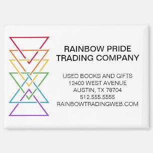 Regenbogendreieck Unternehmen Gay Pride Logo Magnet