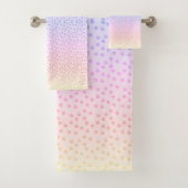 Regenbogendrucke Badhandtuch Set (Insitu)