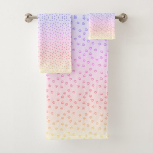 Regenbogendrucke Badhandtuch Set (Insitu)