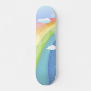 Regenbogendusche Skateboard