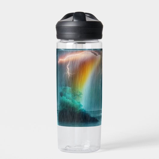 Regenbogenduschen Trinkflasche (Vorderseite)