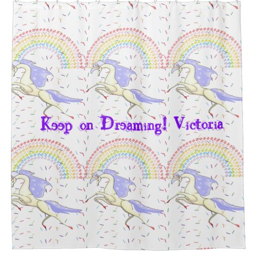 Regenbogenduschvorhang Duschvorhang (Vorderseite)