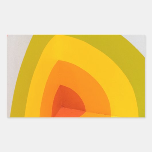 Regenbogenecke Rechteckiger Aufkleber (Vorderseite)