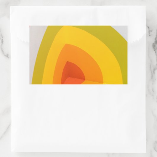 Regenbogenecke Rechteckiger Aufkleber (Tasche)