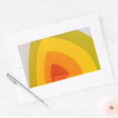 Regenbogenecke Rechteckiger Aufkleber (Umschlag)