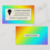RegenbogenEiscreme Visitenkarte (Vorne/Hinten)