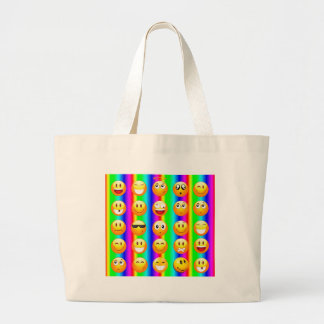 Regenbogenemoji Jumbo Stoffbeutel