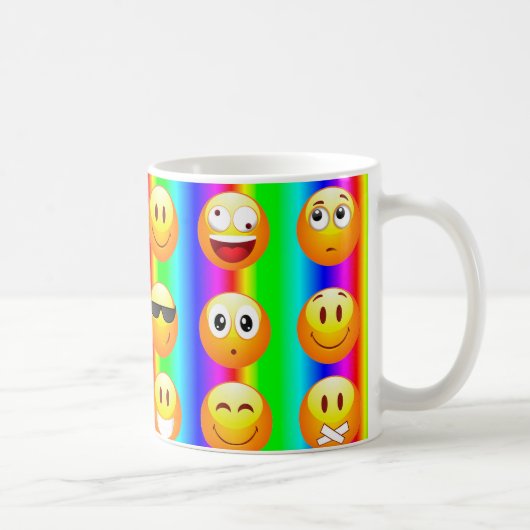 Regenbogenemoji Kaffeetasse (Rechts)