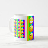 Regenbogenemoji Kaffeetasse (Vorderseite Links)