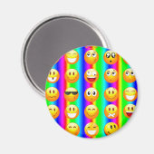 Regenbogenemoji Magnet (Vorderseite/Rückseite)