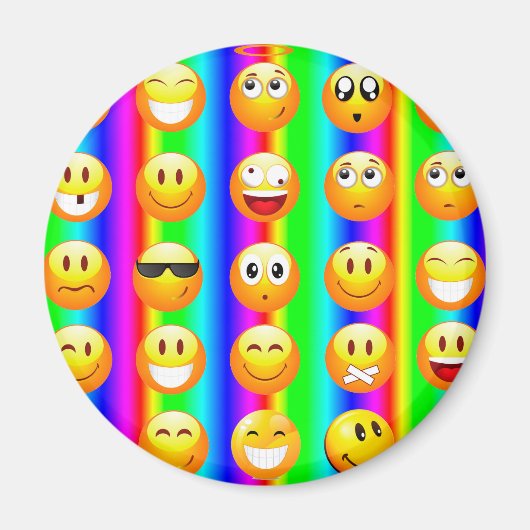 Regenbogenemoji Magnet (Vorne)