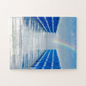 Regenbogenende auf der Nassmole Puzzle (Horizontal)