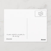 Regenbogenende Postkarte (Rückseite)