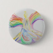 Regenbogenengel Button (Vorderseite)